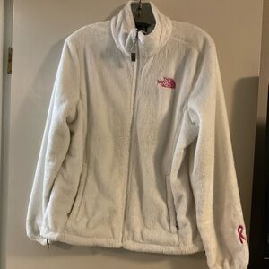 White North Face Fleece Jacket Women’s size M/M